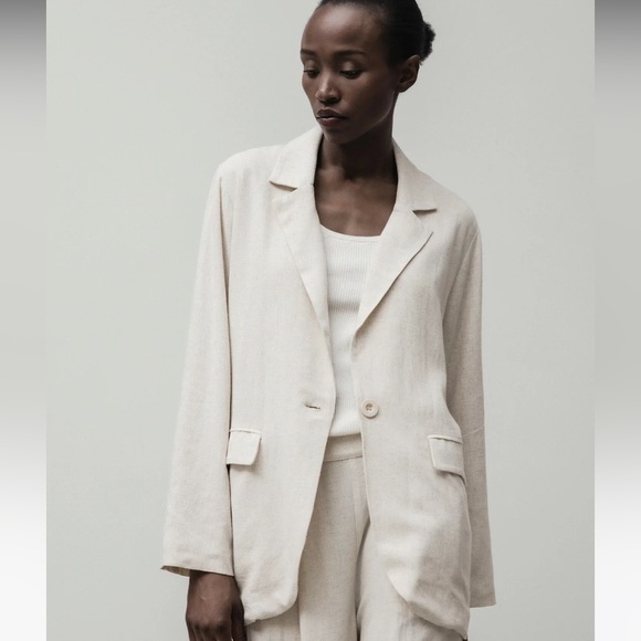 bobi Jackets & Blazers - NWT Bobi Black Los Angeles Oversized blazer In Oatmeal